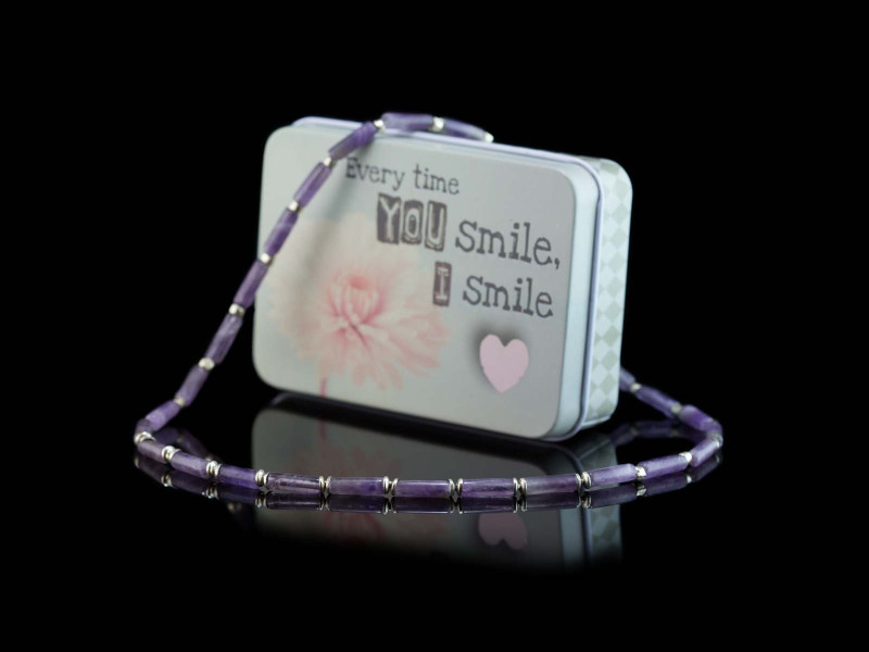 Ametista | Halskette aus Amethyst und 925er Silber (verkauft)