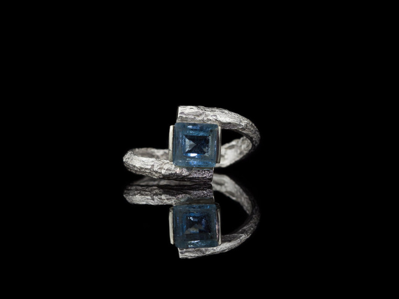 AQUAMARIN AUF ZWEIG | Ring aus 925er Silber (Ausverkauft)