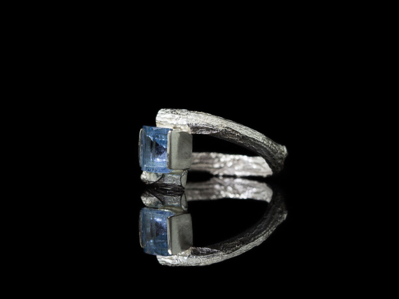AQUAMARIN AUF ZWEIG | Ring aus 925er Silber (Ausverkauft)