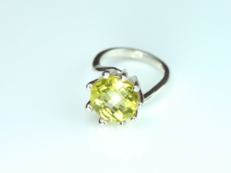 Cocktail Ring - Sterling Silver Ring with faceted Citrine (ausverkauft)
