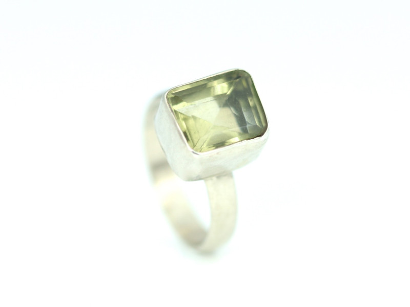 Amarelo Cubo | 925er Silberring mit einem Citrin (Ausverkauft)