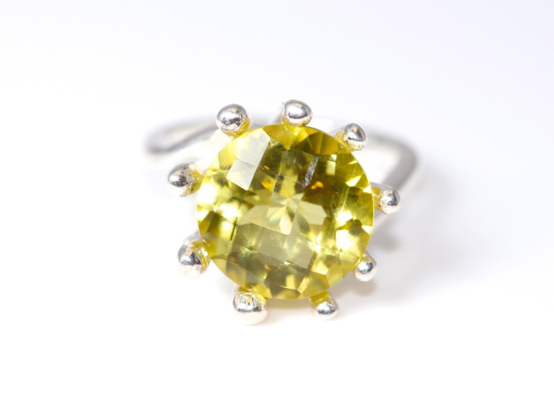 Cocktail Ring - Sterling Silver Ring with faceted Citrine (ausverkauft)