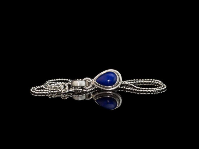 LAPIS LAZULI TROPFEN | Kette aus 925er Silber mit Lapis Lazuli (ausverkauft)