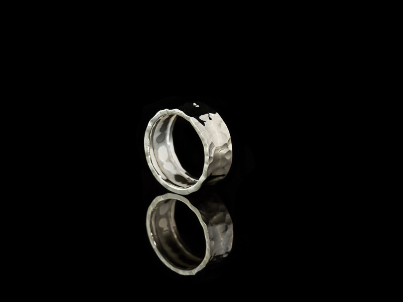 CONCAVE | Wrought Sterling Silver ring for men CONCAVE | Wrought Sterling Silver ring for men