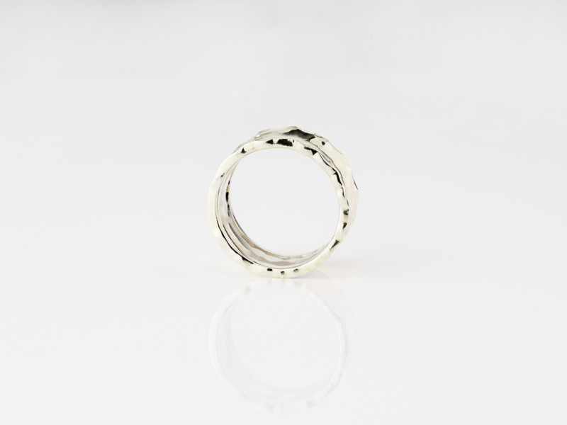 CONCAVE | Wrought Sterling Silver ring for men CONCAVE | Wrought Sterling Silver ring for men