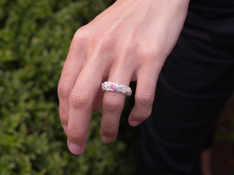 RUBY TWIG | Sterling Silver ring RUBY TWIG | Sterling Silver ring