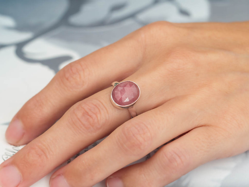 UMBA PINK SAPPHIRE | Ring aus 925er Silber (verkauft)