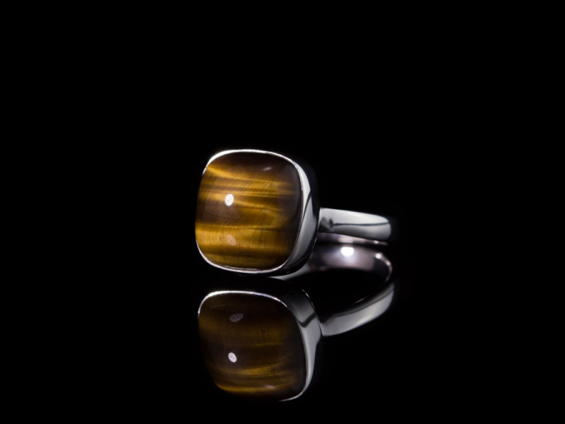 TIGERAUGE CABOCHON | Ring aus 925er Silber (Ausverkauft)