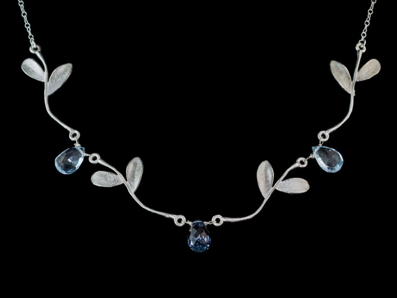 TOPAZ VERZAUBERT | Silberkette mit Blättchen auf Zweigen (verkauft)