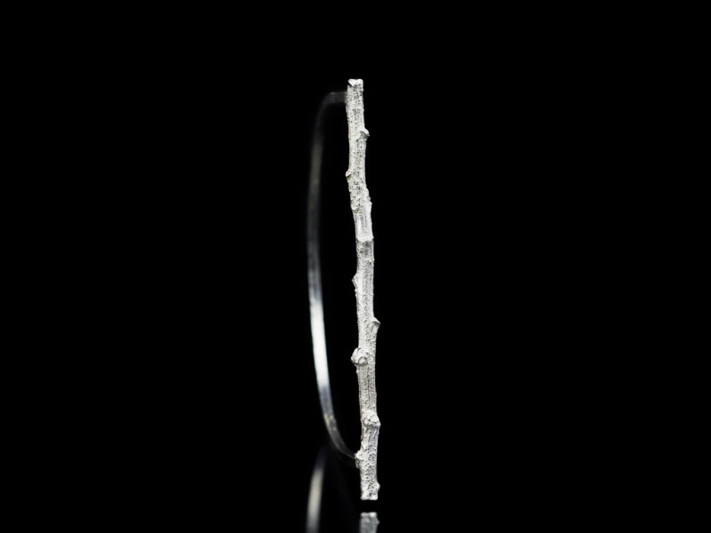 SILVER TWIG | Bangle handcrafted in Sterling Silver (made to order) SILVER TWIG | Bangle handcrafted in Sterling Silver (made to order)