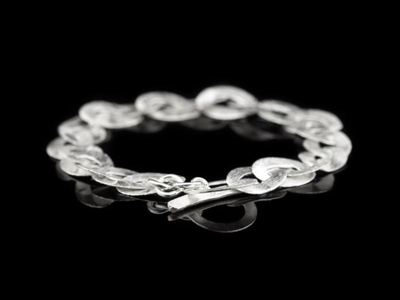 TRUE SILVER | Armband in gebürstetem 925er Silber (auf Anfrage)