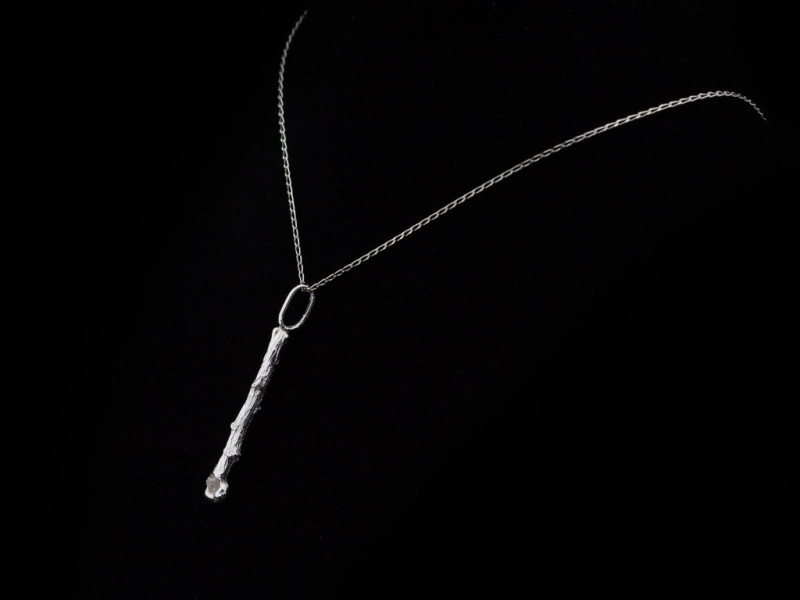 DIAMOND TWIG | Necklace in Sterling Silver (made to order)