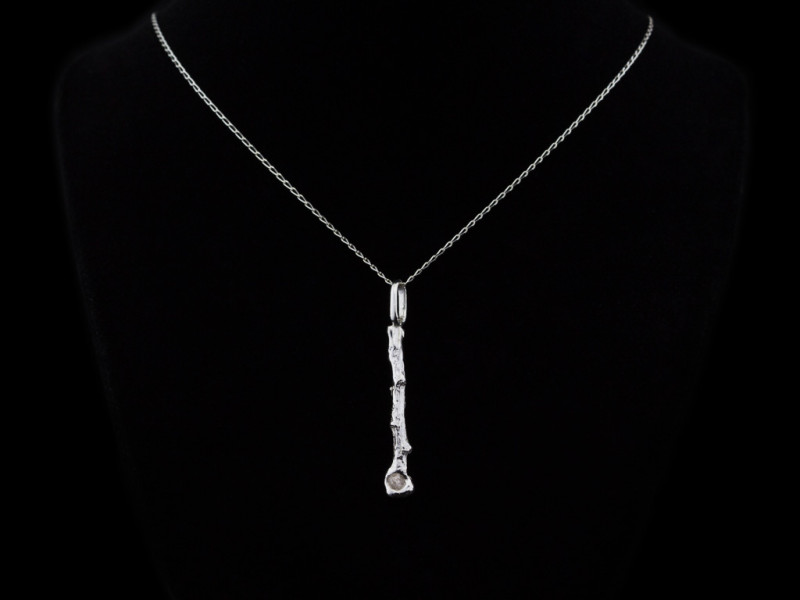 DIAMOND TWIG | Necklace in Sterling Silver (made to order)