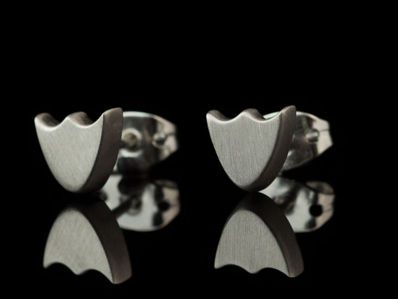 LOTUSBLÜMCHEN | Ohrstecker aus mattem 925er Silber (verkauft)