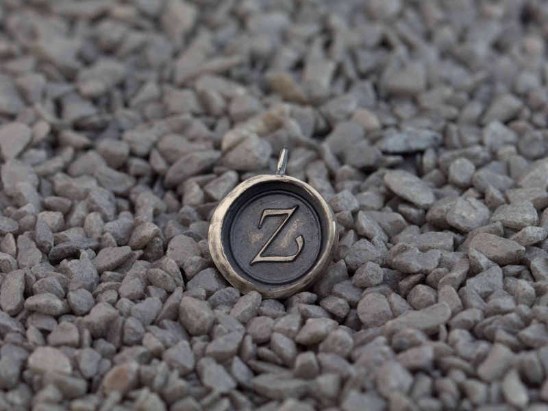 Sterling Seal Token | Bespoke pendant with letter of your choice Sterling Seal Token | Bespoke pendant with letter of your choice
