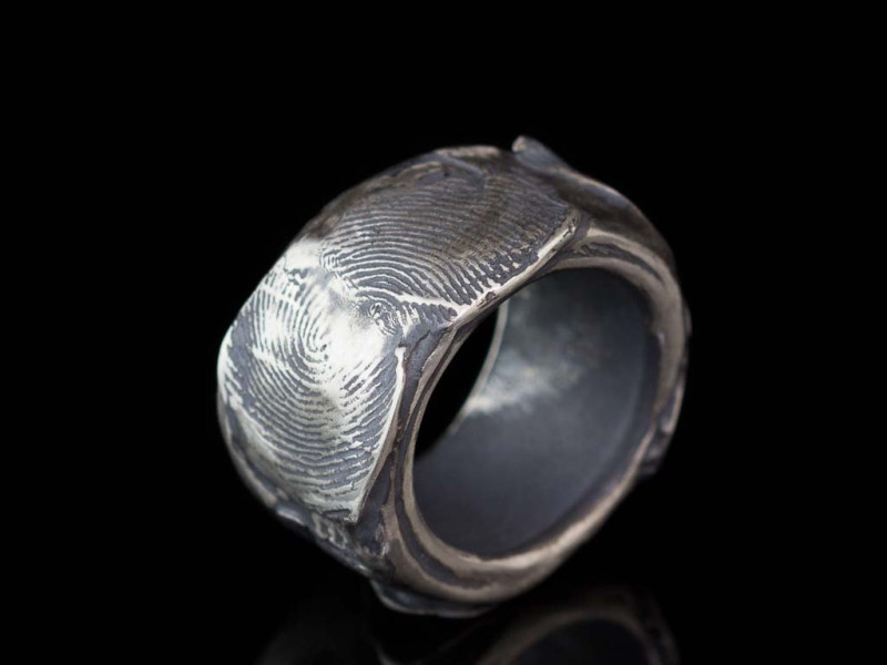 FINGERPRINT VINTAGE | Solid Sterling Silver ring (made to order) FINGERPRINT VINTAGE | Solid Sterling Silver ring (made to order)
