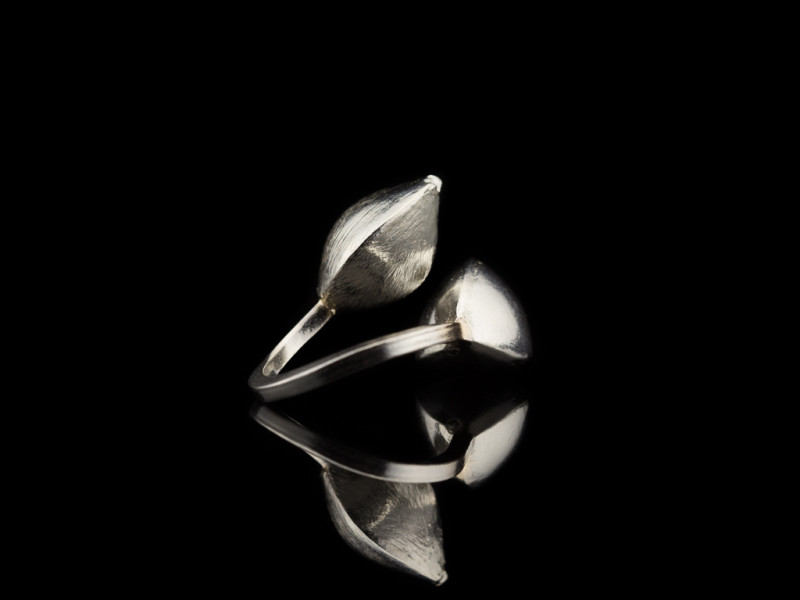 DOUBLE WRAP PODS | Sterling Silver ring with 9ct Gold DOUBLE WRAP PODS | Sterling Silver ring with 9ct Gold
