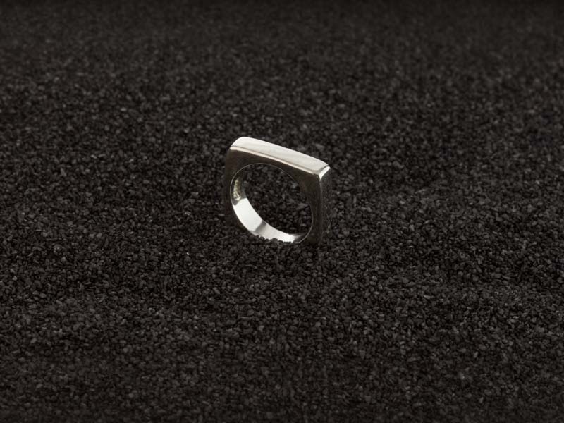 SQUARE OF THE CIRCLE | Solid Sterling Silver ring (made to order) SQUARE OF THE CIRCLE | Solid Sterling Silver ring (made to order)