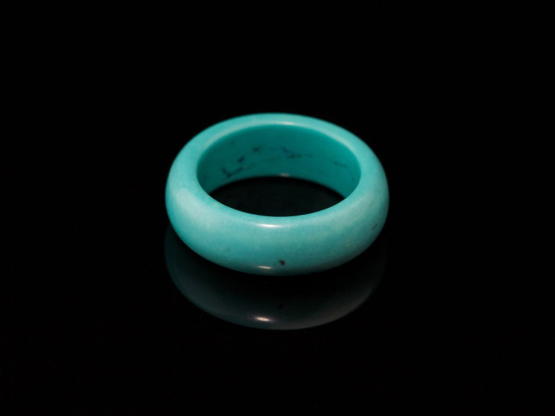 GLATTER TÜRKIS | Massiver handgeschliffener Ring